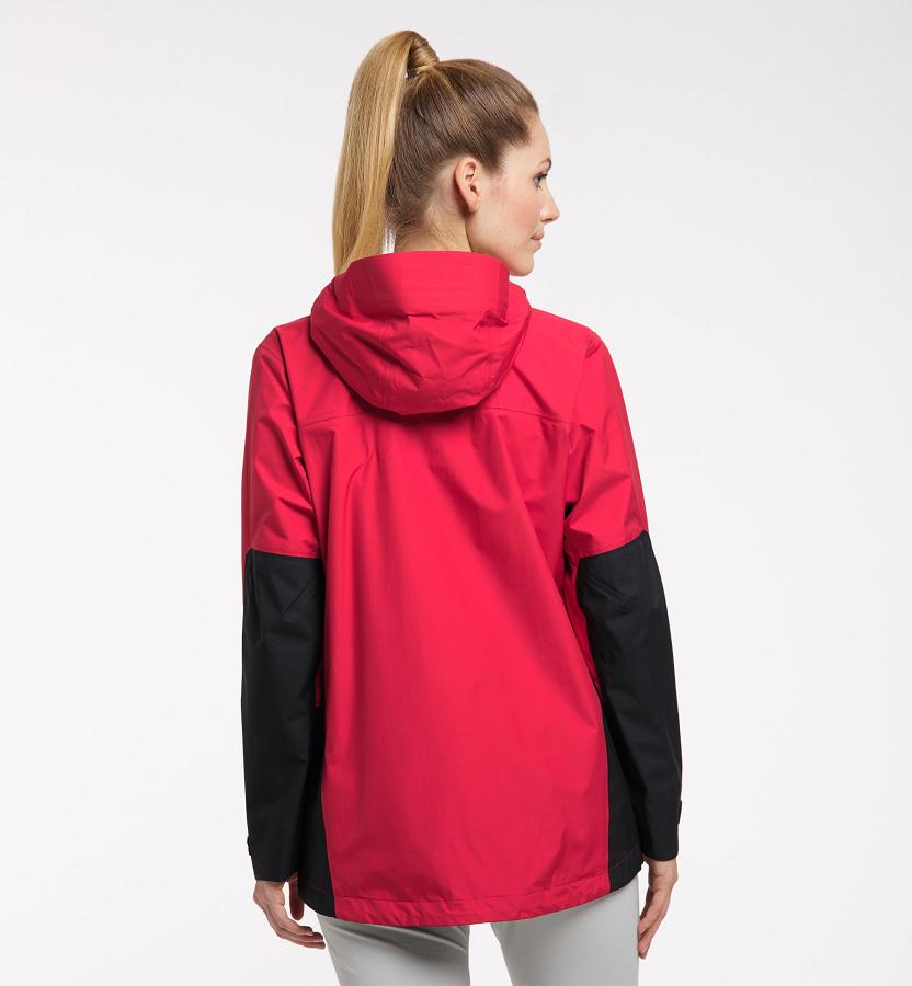 Haglöfs Womens Roc Spire GTX Ski Jacket Red/Black New Zealand 85062DKXO